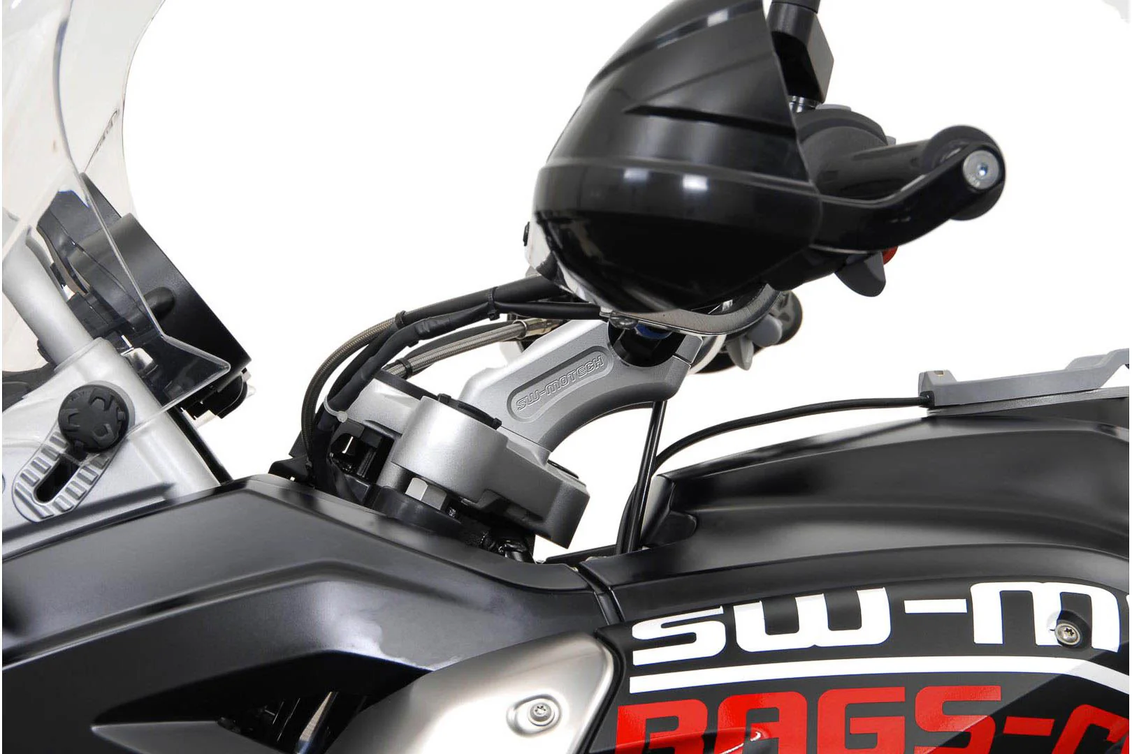 Bar back H=20 mm Back 30 mm BMW R1200GS. Silver - Image 4