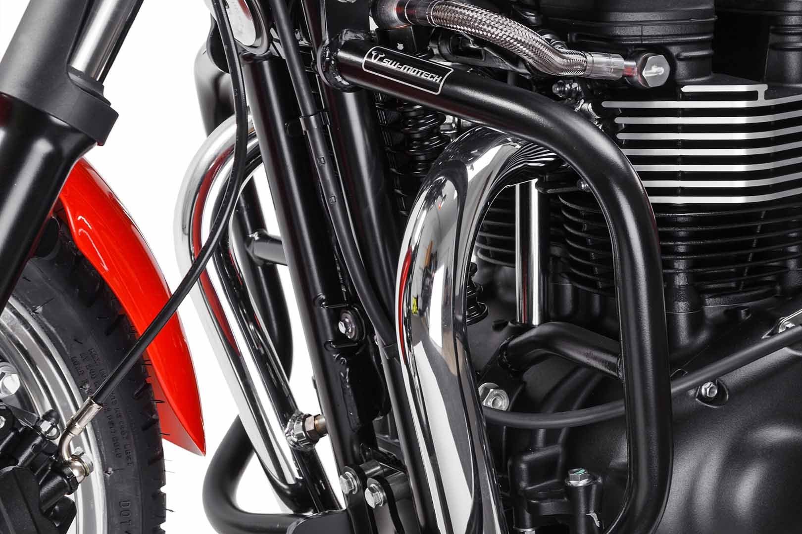 Crash bar Triumph Thruxton, Bonneville (04-16) Black - Image 5