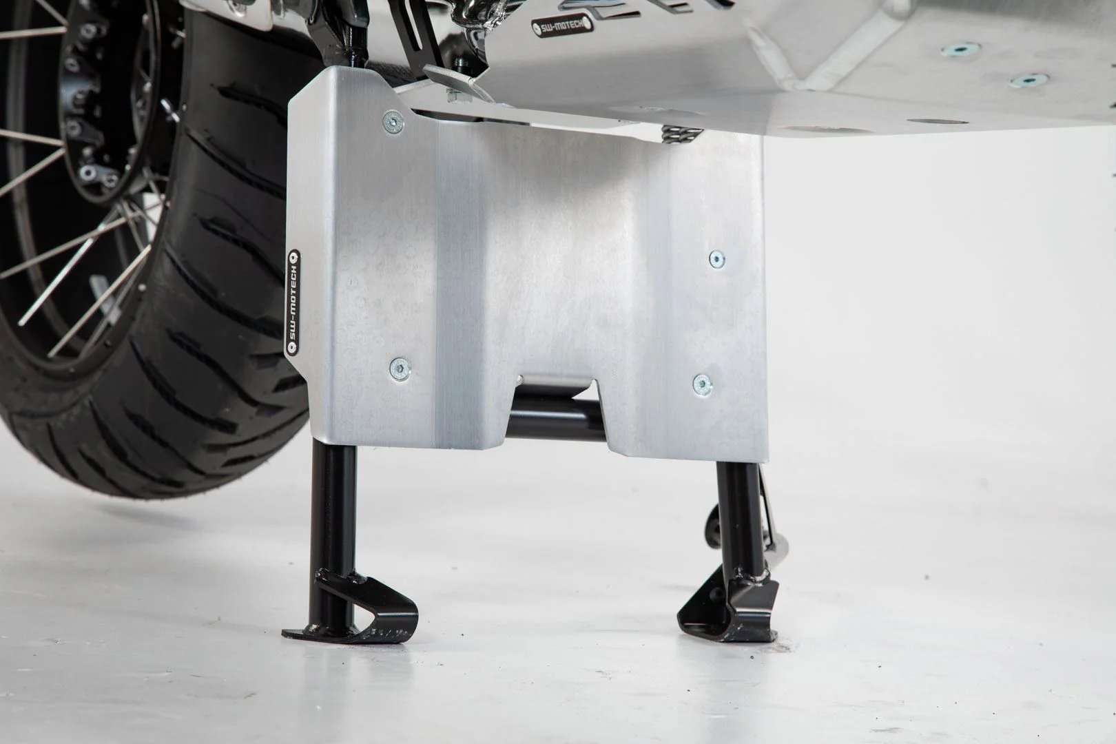 Engine Guard Extension for Centerstand BMW R1200GS (12-), R1250GS (18-) Silver - Image 2