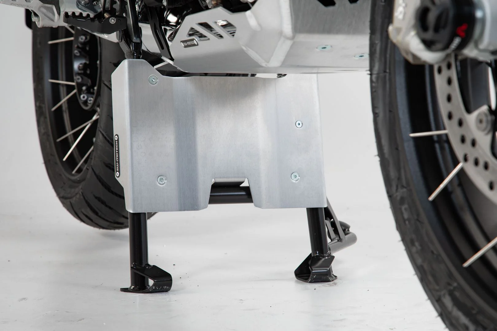 Engine Guard Extension for Centerstand BMW R1200GS (12-), R1250GS (18-) Silver - Image 3
