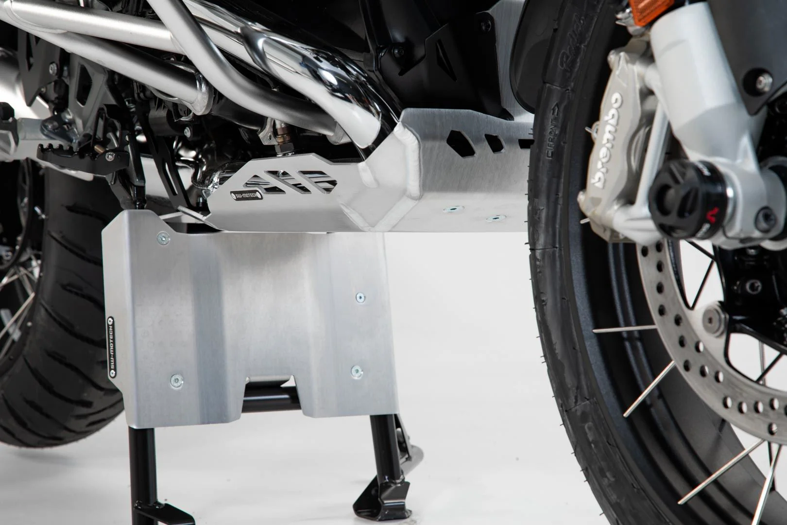 Engine Guard Extension for Centerstand BMW R1200GS (12-), R1250GS (18-) Silver - Image 4
