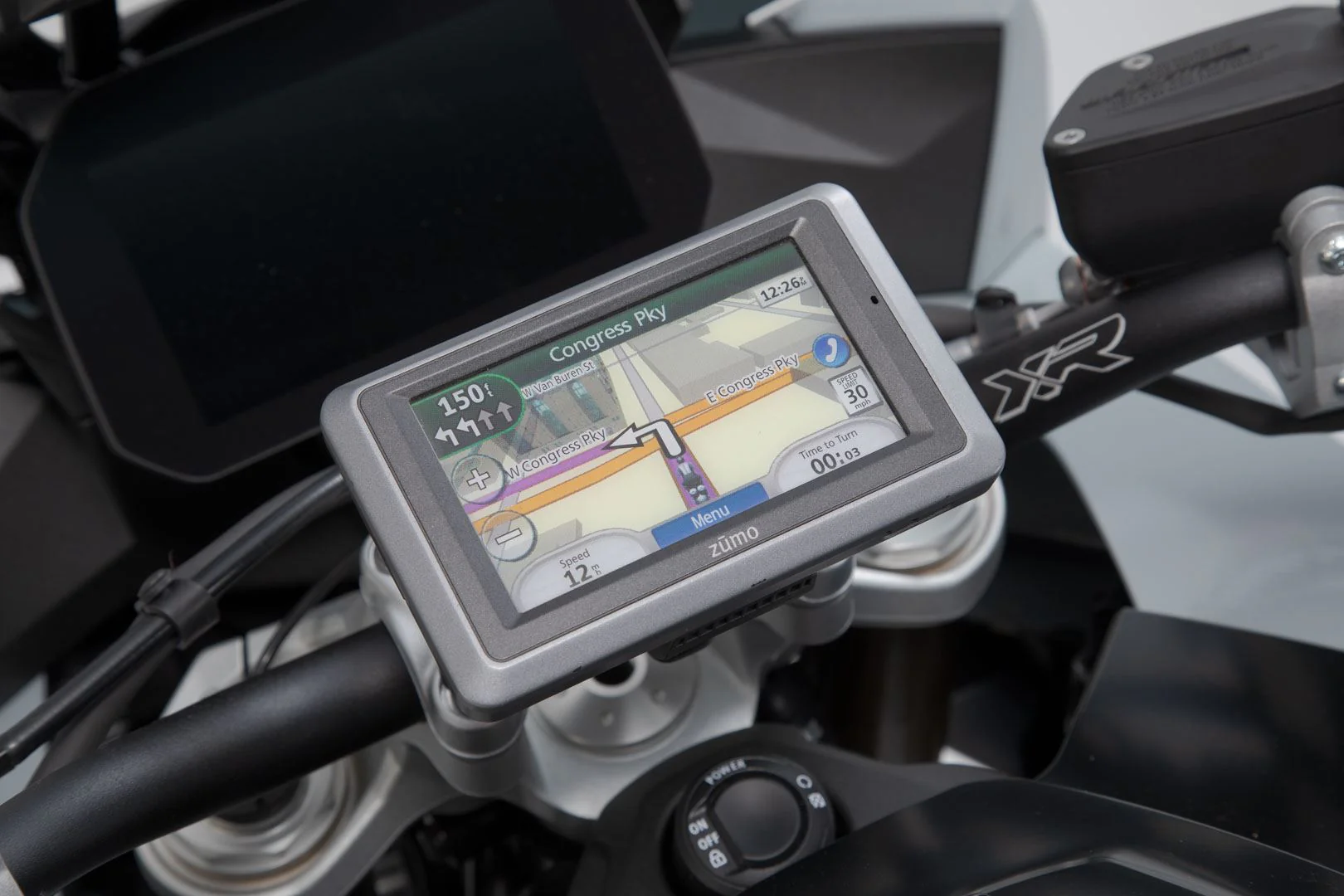 GPS Mount for Handlebar BMW S1000R, S1000XR, F 750/850 GS/900 R Black - Image 2