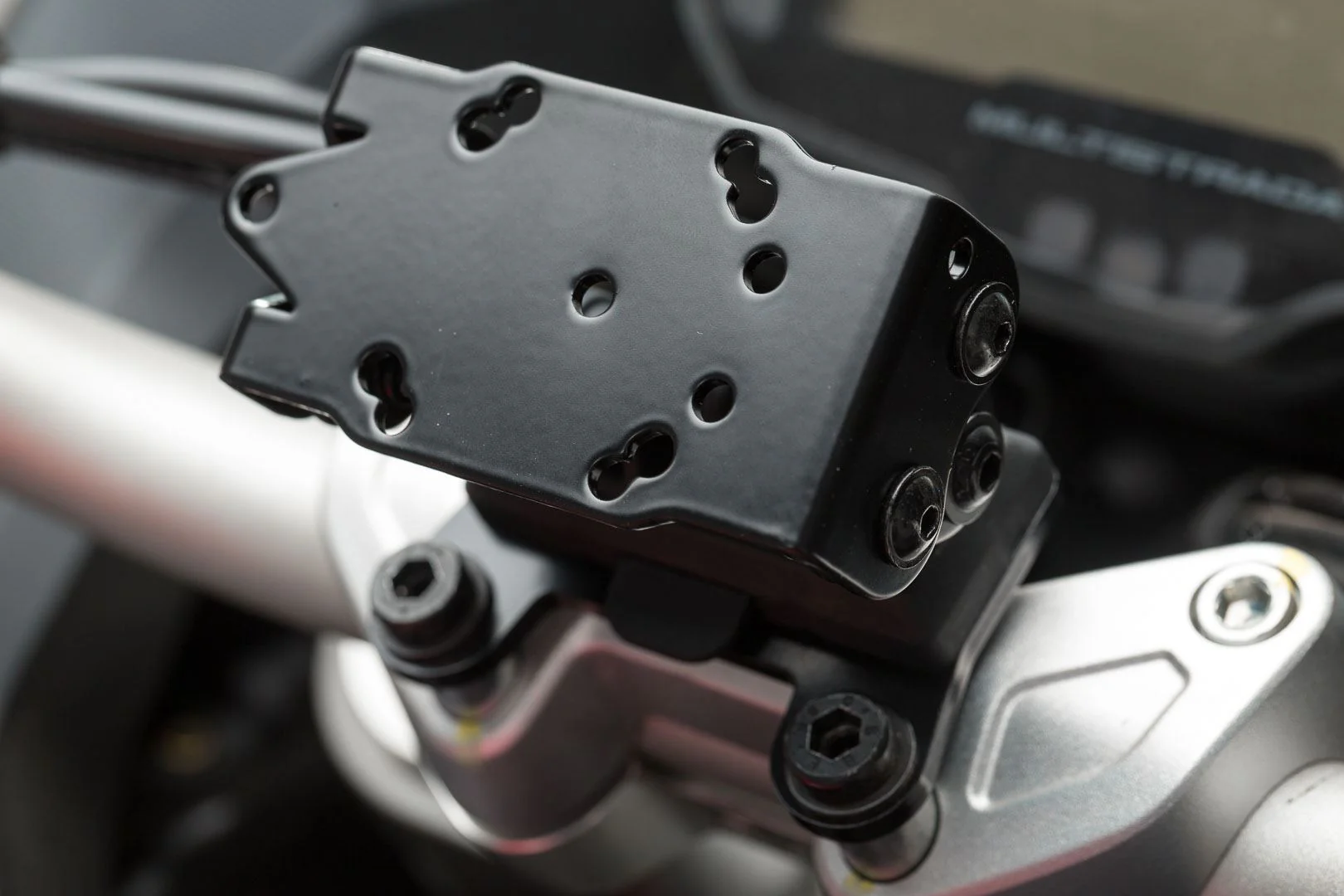 GPS Mount for Handlebar Ducati Multistrada 1200 / 950 / 1260 Black - Image 3