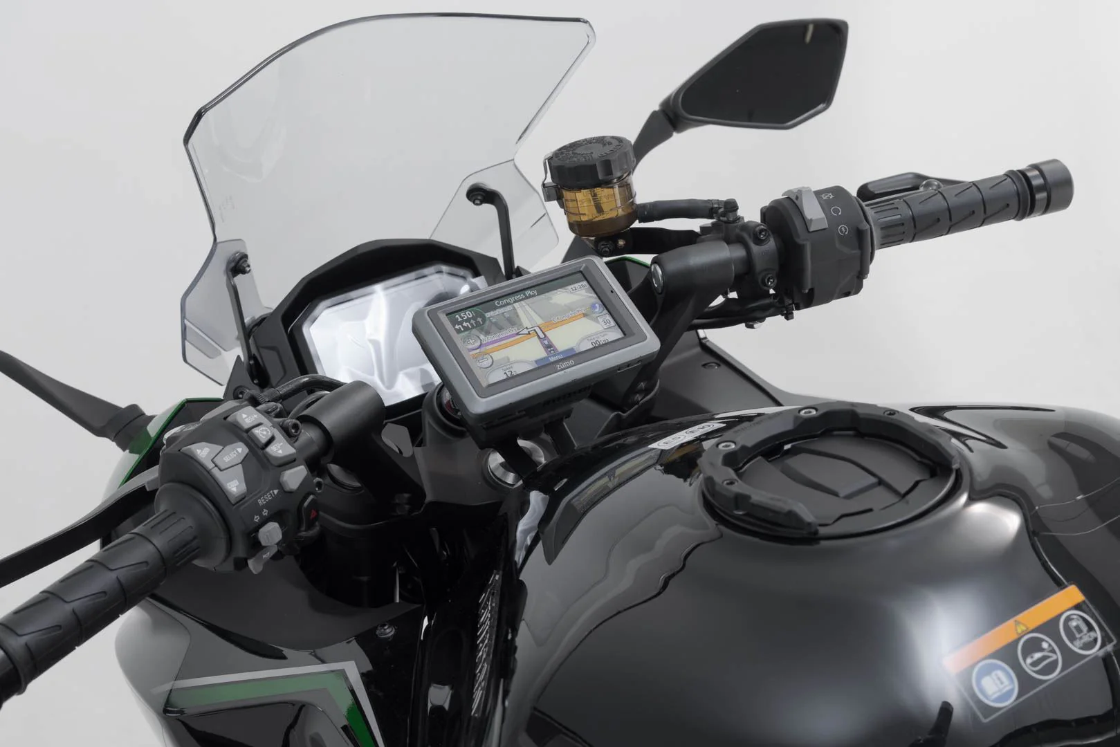 GPS Mount for Handlebar Kawasaki Z1000SX, Ninja 1000SX Black - Image 3
