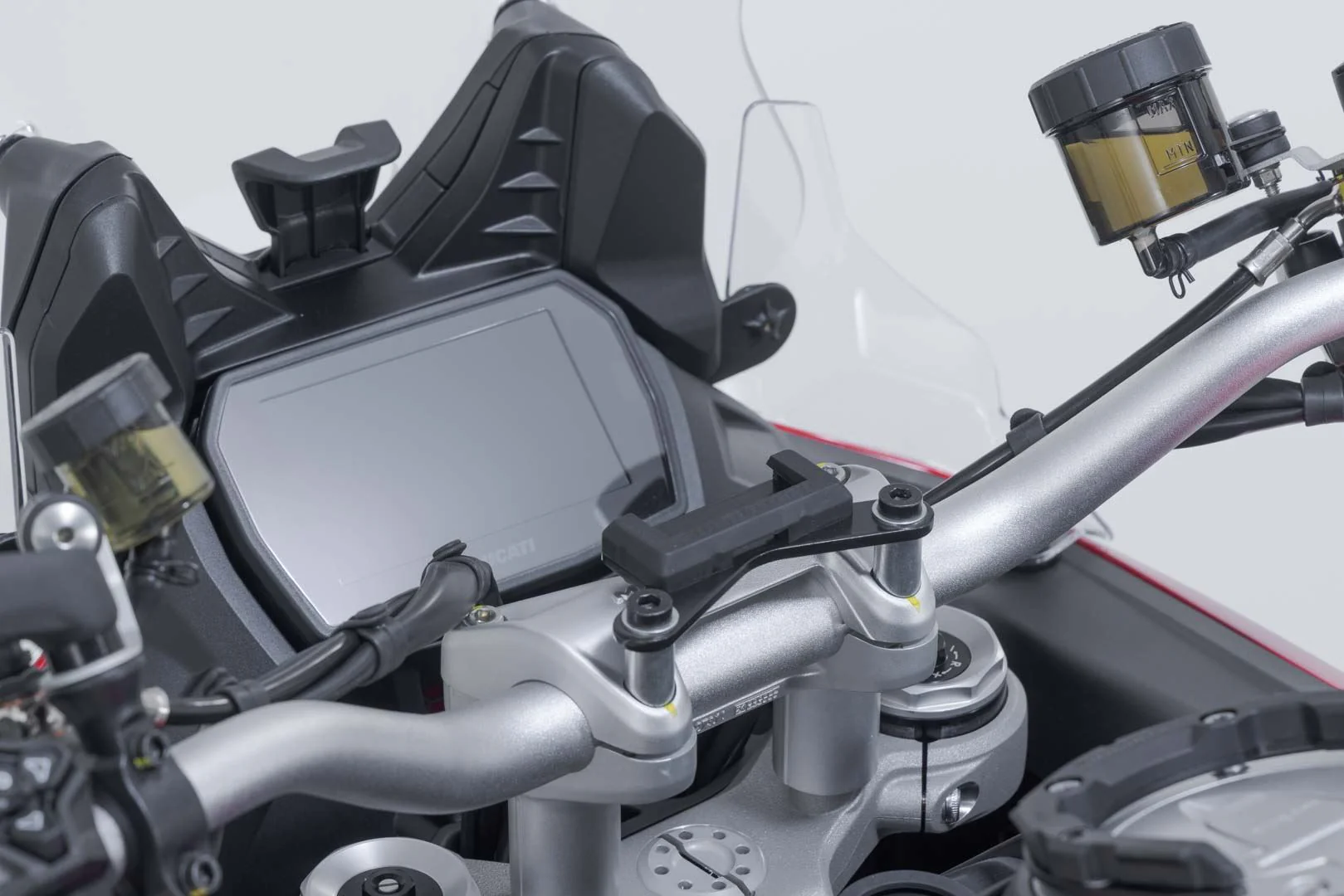 GPS mount on the handlebar Black. Ducati Multistrada V4 (20-), V2 (24-). - Image 3