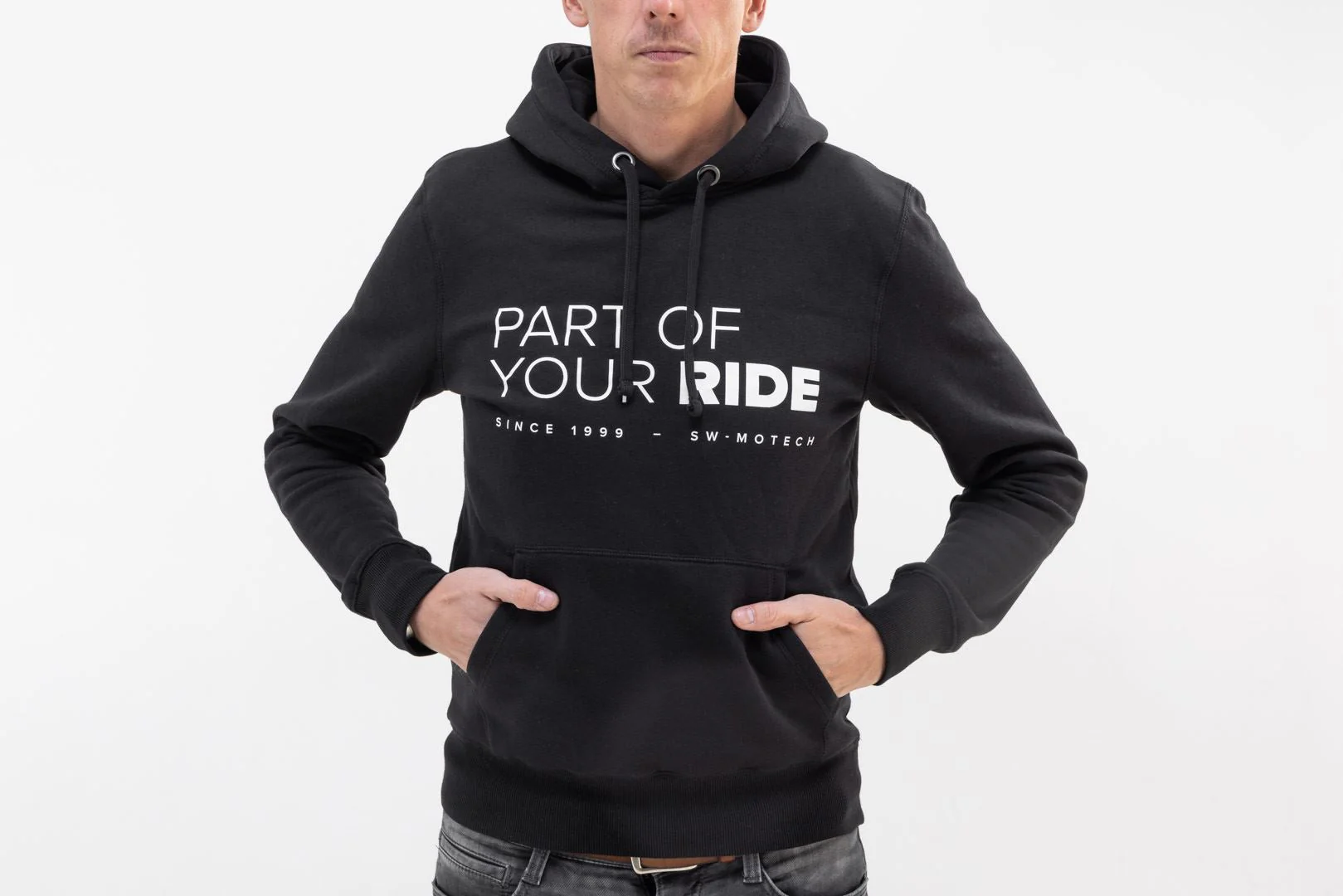 Hoodie Core Line. Black. Unisex. Size 3XL.