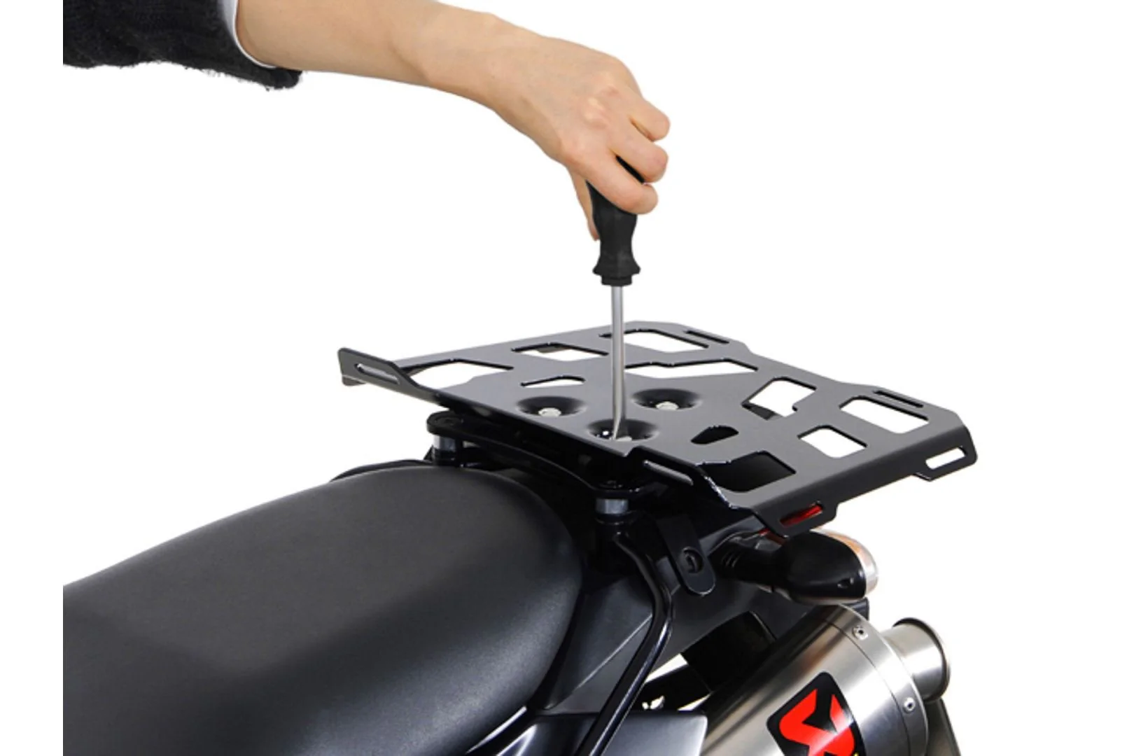 Luggage rack extension for Alu-Rack 43x27 cm Aluminum QUICK-LOCK Black - Image 3