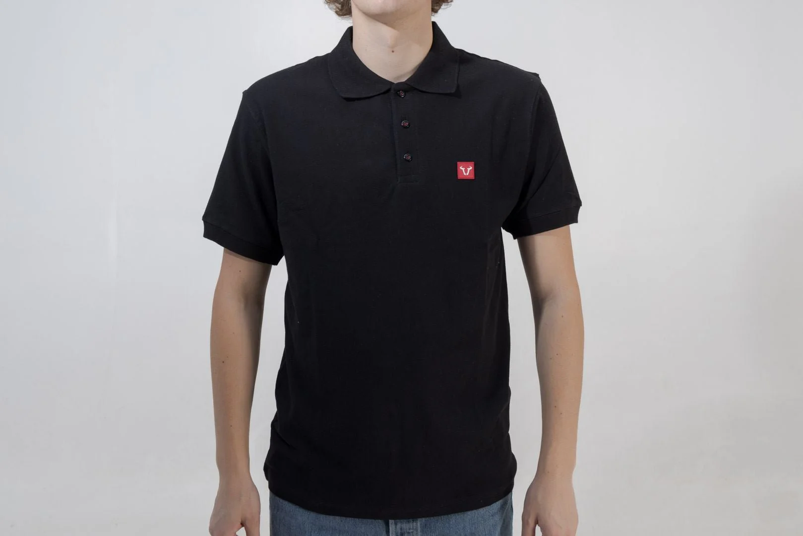 Polo shirt Core Line. Black. Men. Size M.