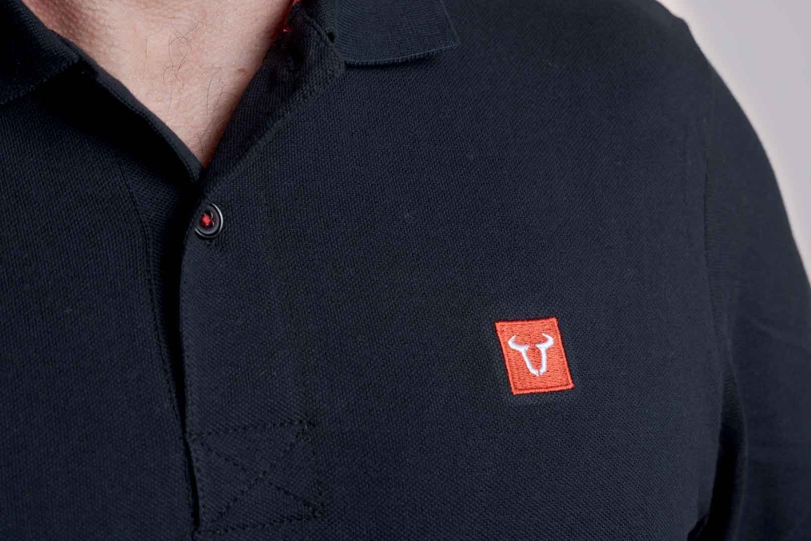 Polo shirt Core Line. Black. Men. Size XXL. - Image 3