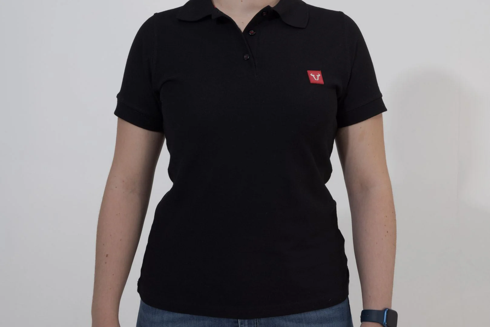 Polo shirt Core Line. Black. Women. Size M.