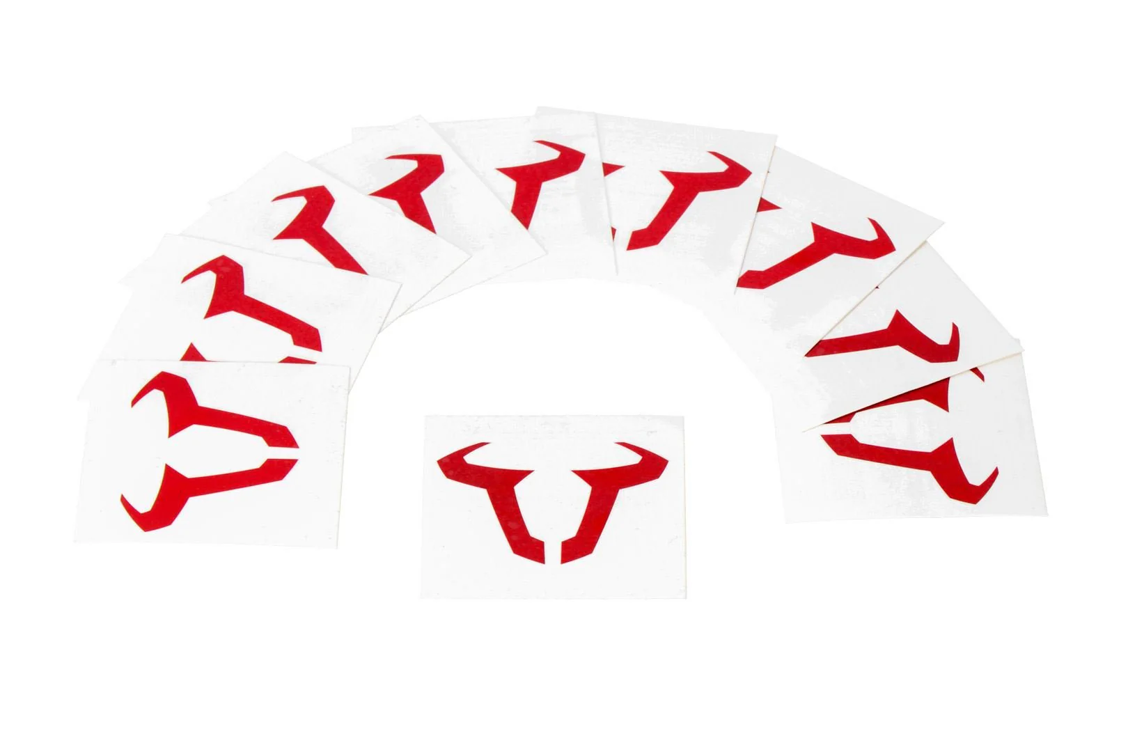 SW-MOTECH tattoo bull 60x60mm. 10 pack. Temporary tattoo. Red.