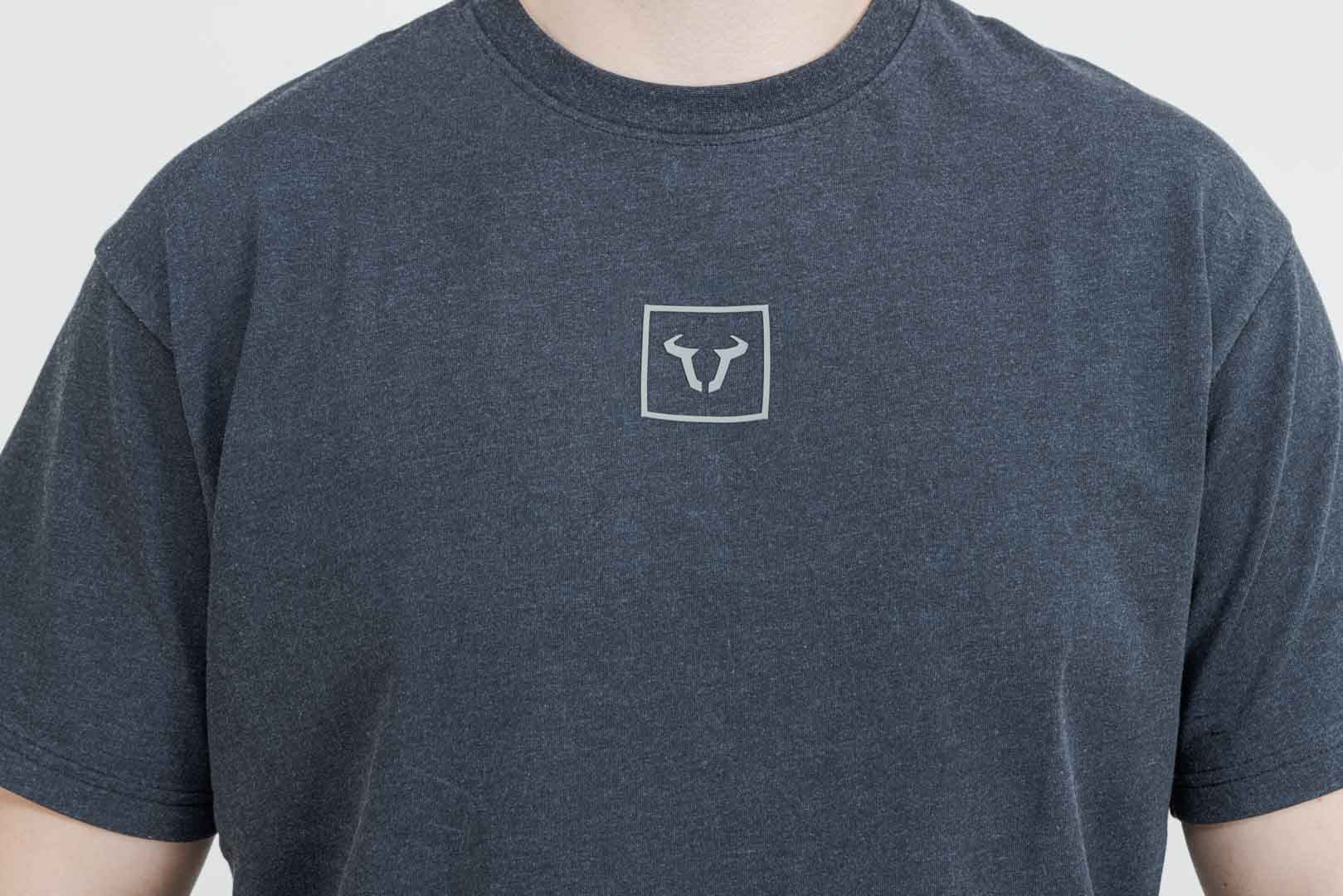 T-Shirt Unisex Riders Line Dark Grey. Optic Wash. Unisex. Size L. - Image 3