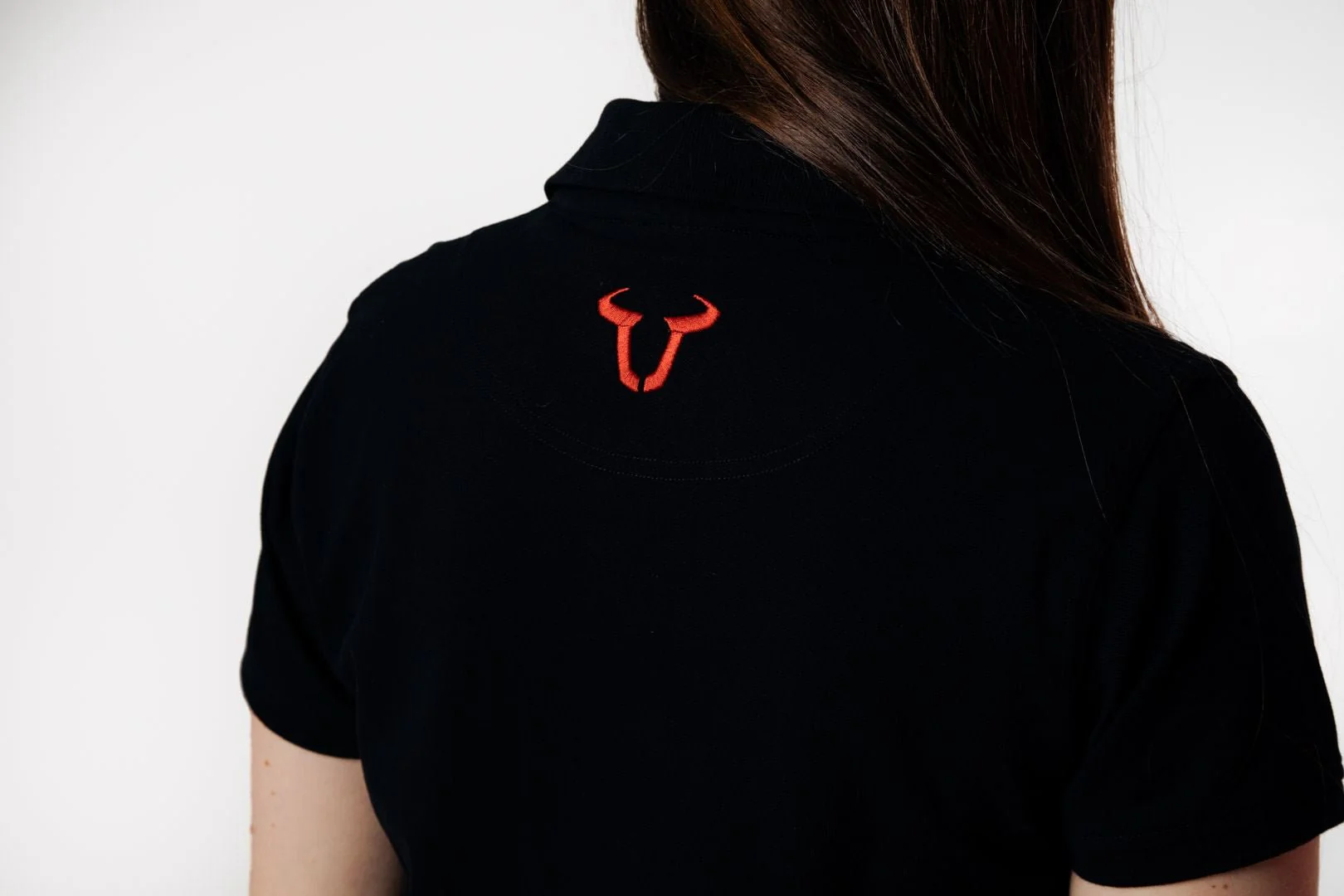 Team polo shirt Core Line. Black. Women. Size 2XL. - Image 3