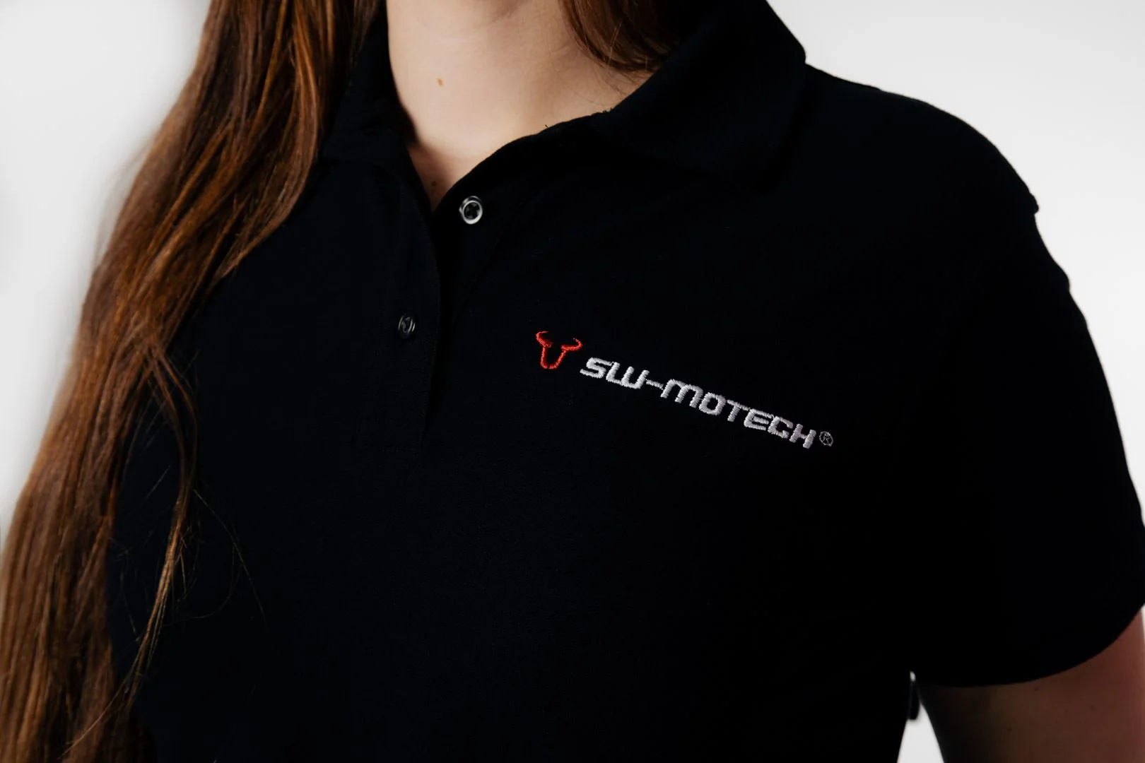 Team polo shirt Core Line. Black. Women. Size XL. - Image 4
