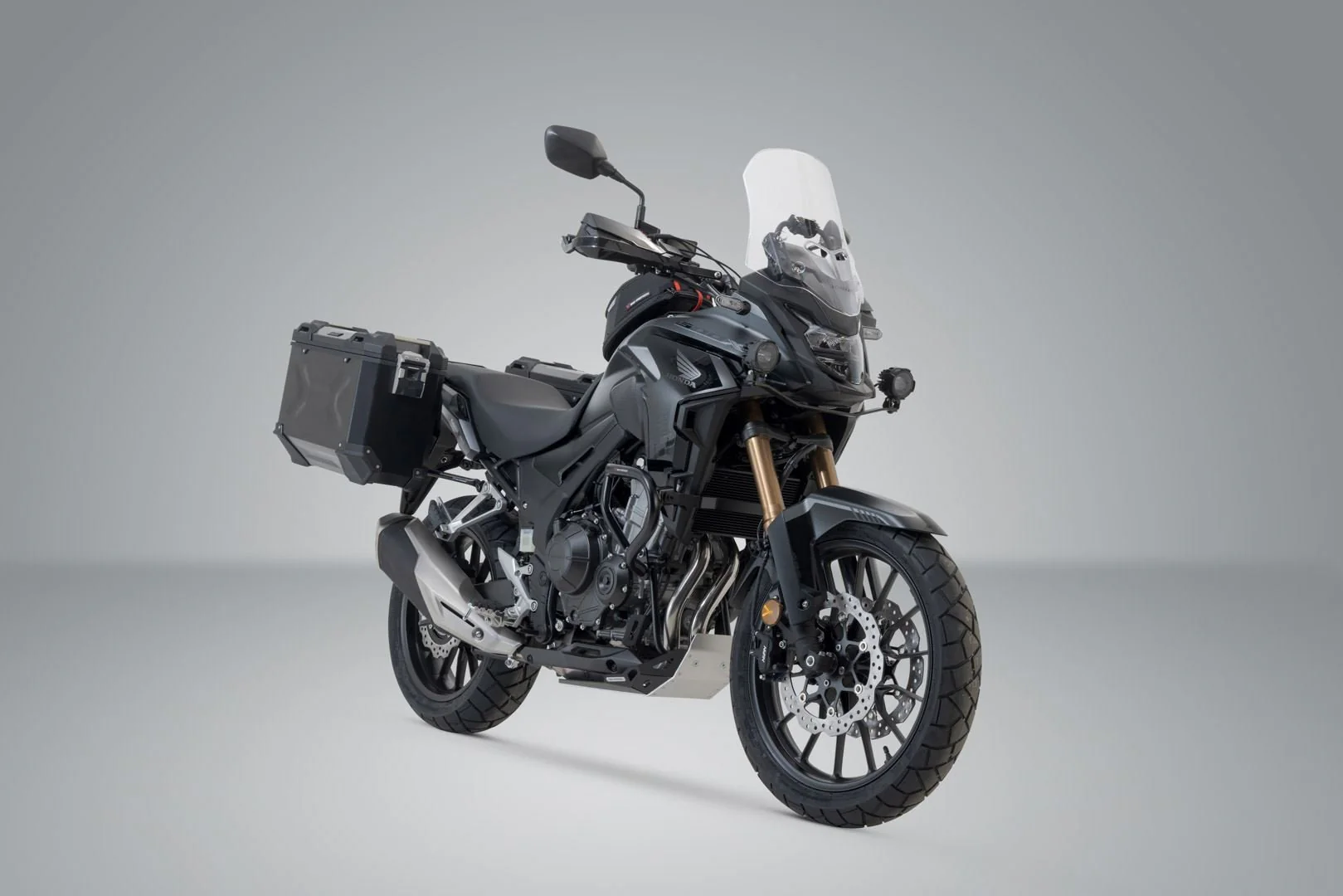 TRAX ADV Aluminium Case System 37/37 litre Honda CB500X, CB500F / CBR500R (-15) Black - Image 2