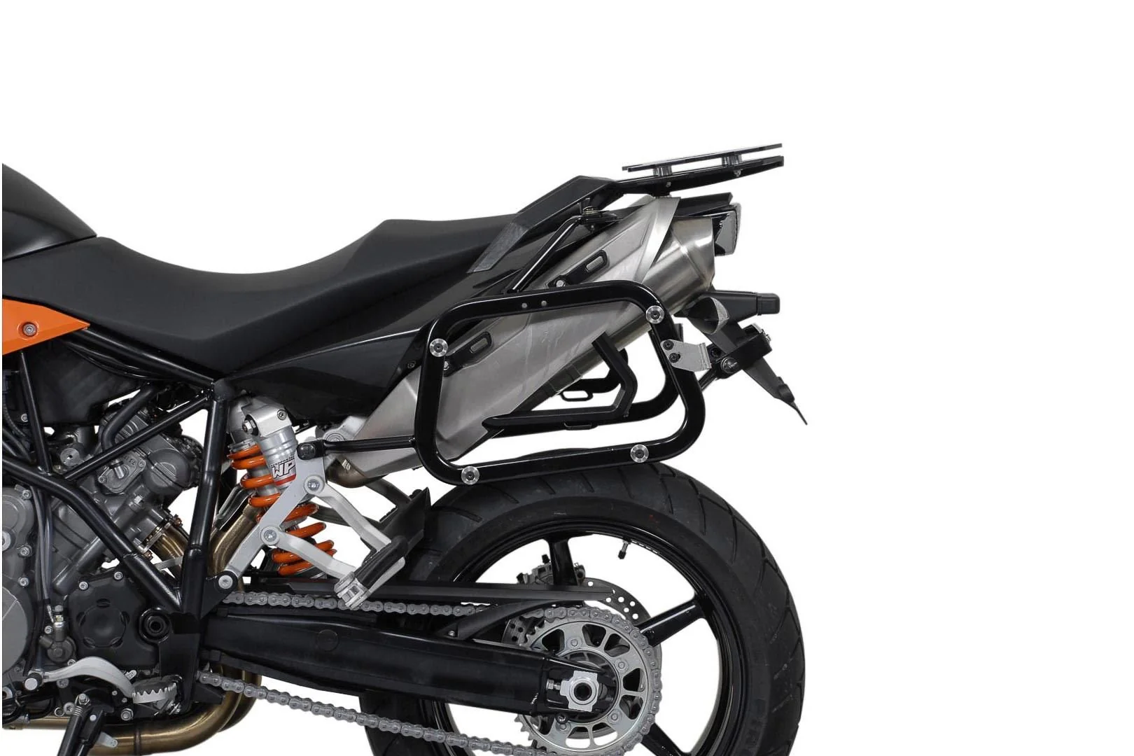 TRAX ADV Aluminium Case System 37/37 litre KTM 990 SM / SM-T / SM-R / 950 SM Black - Image 2