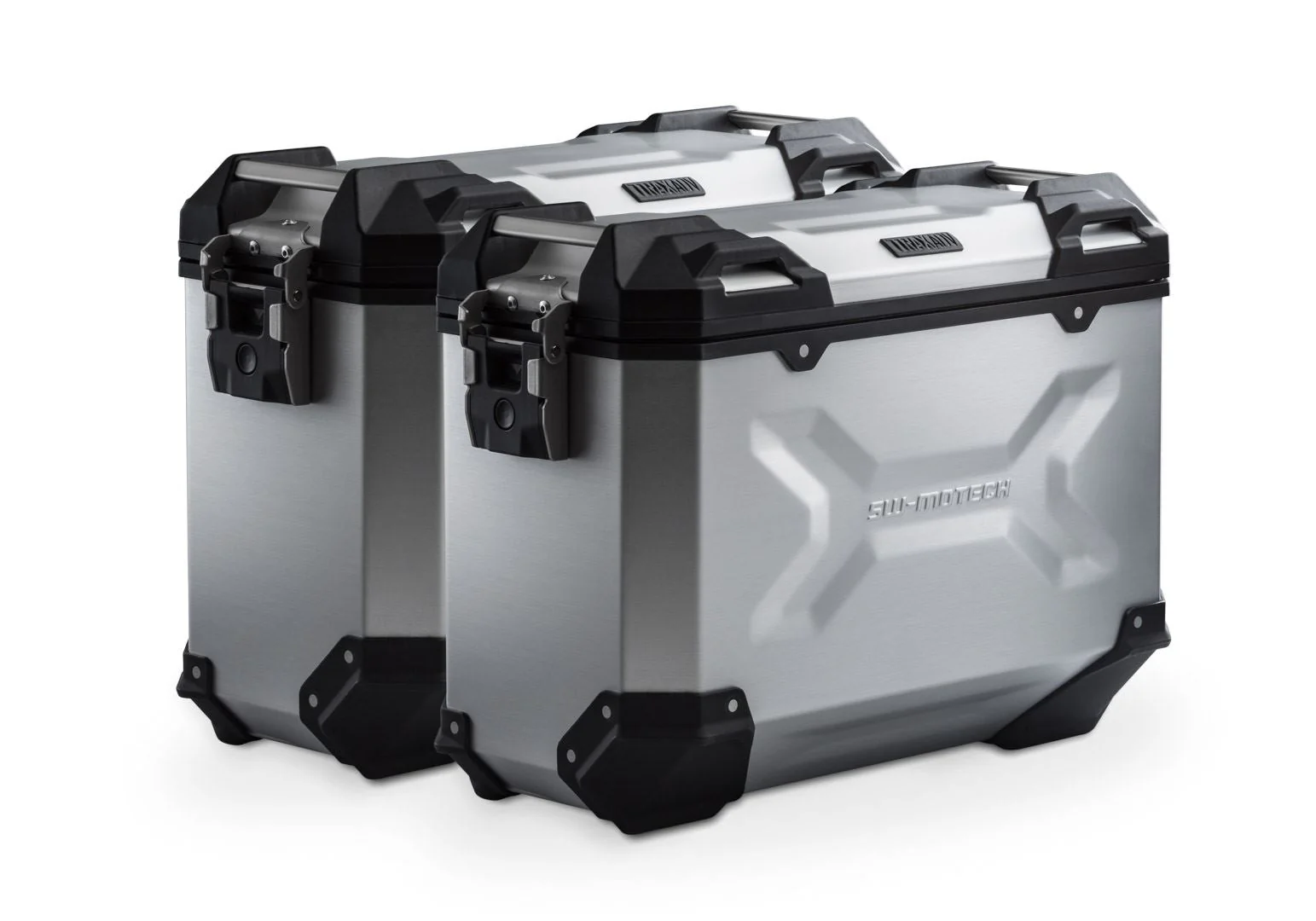 TRAX ADV Aluminium Case System 37/37 litre Honda NC750X / NC750S (16-) Silver