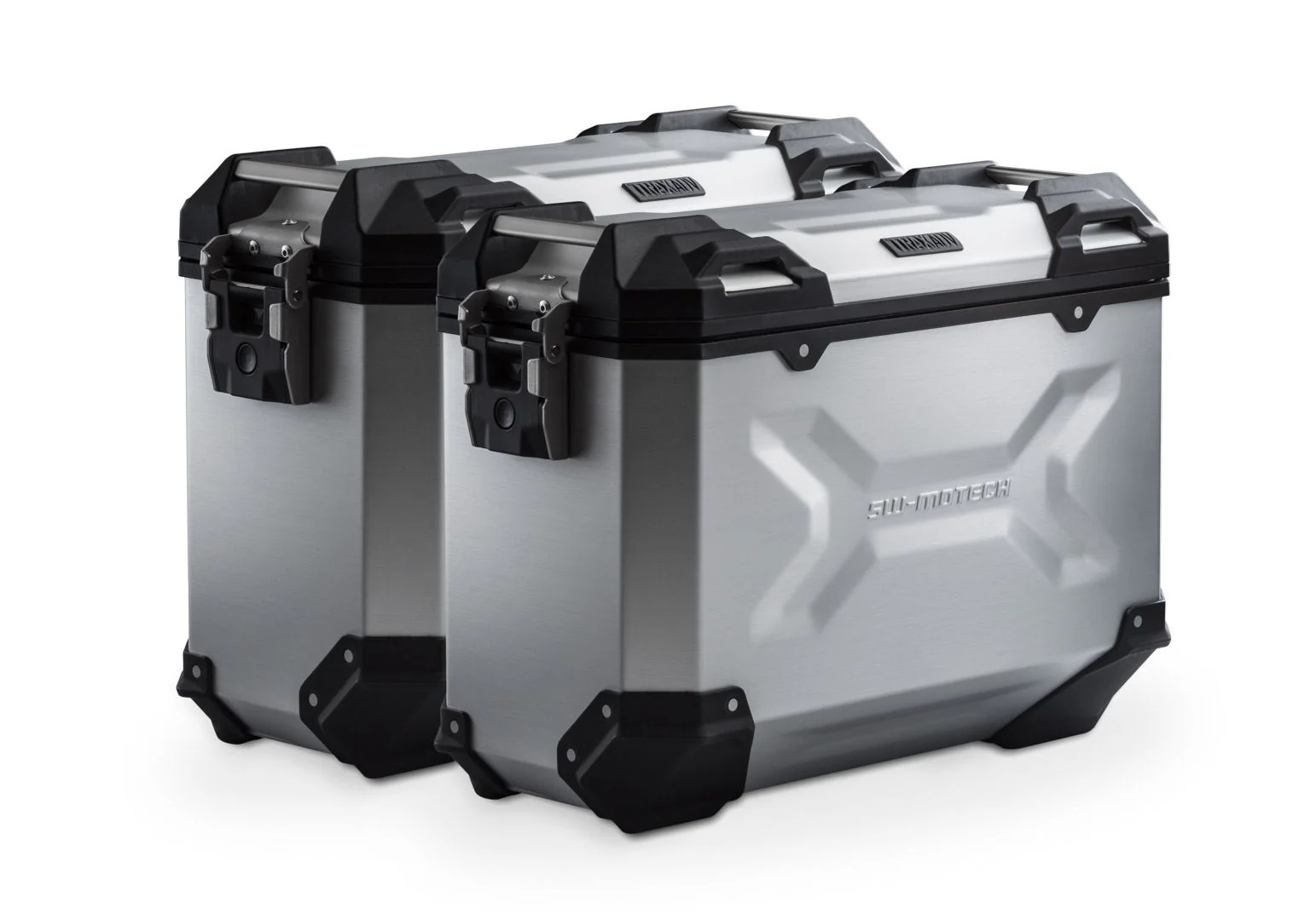 TRAX ADV Aluminium Case System 37/37 litre Ducati Multistrada 1200/1260/950 (15-) Silver