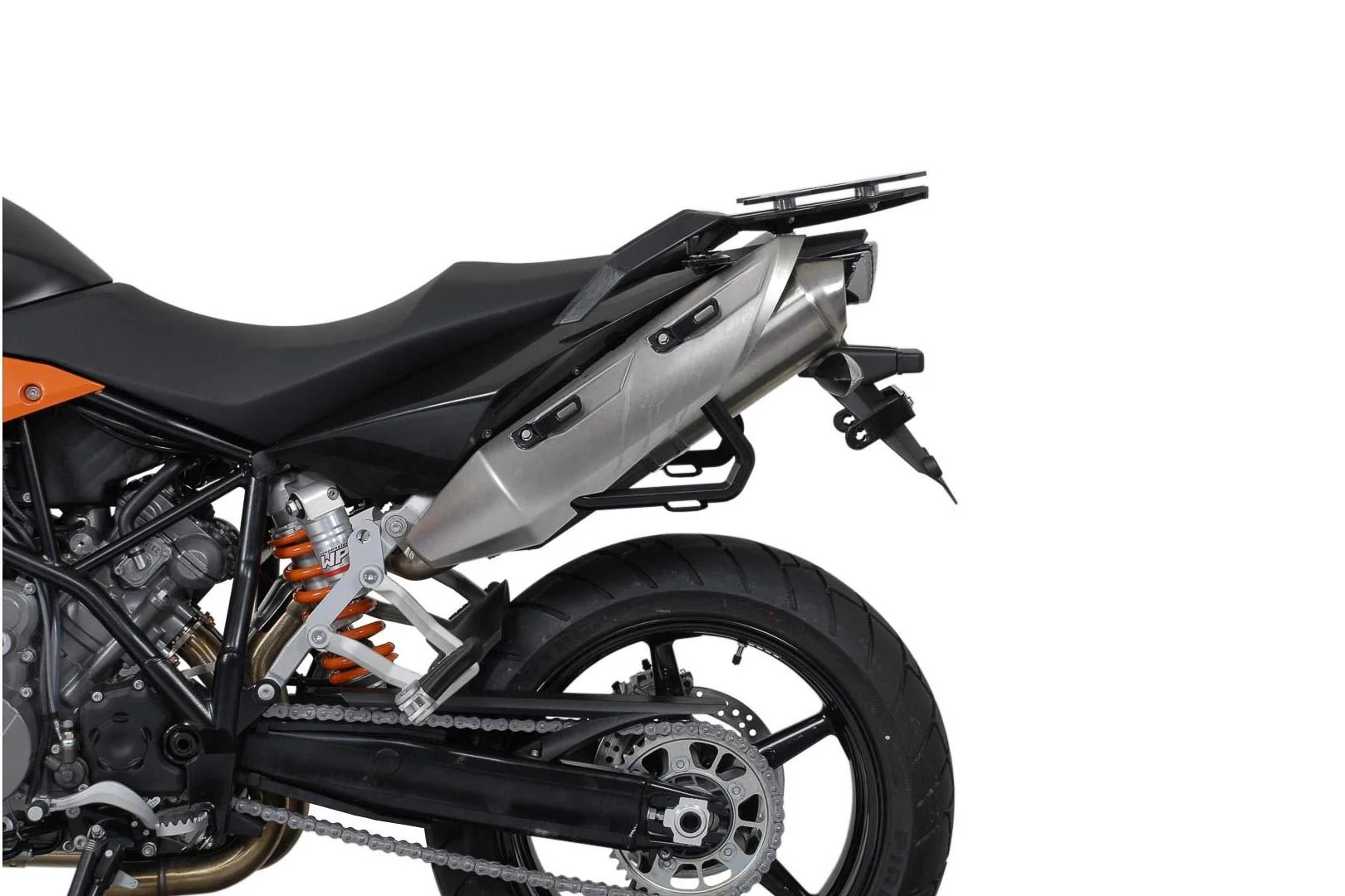 TRAX ADV Aluminium Case System 45/45 litre KTM 990 SM / SM-T / SM-R / 950 SM Silver - Image 3