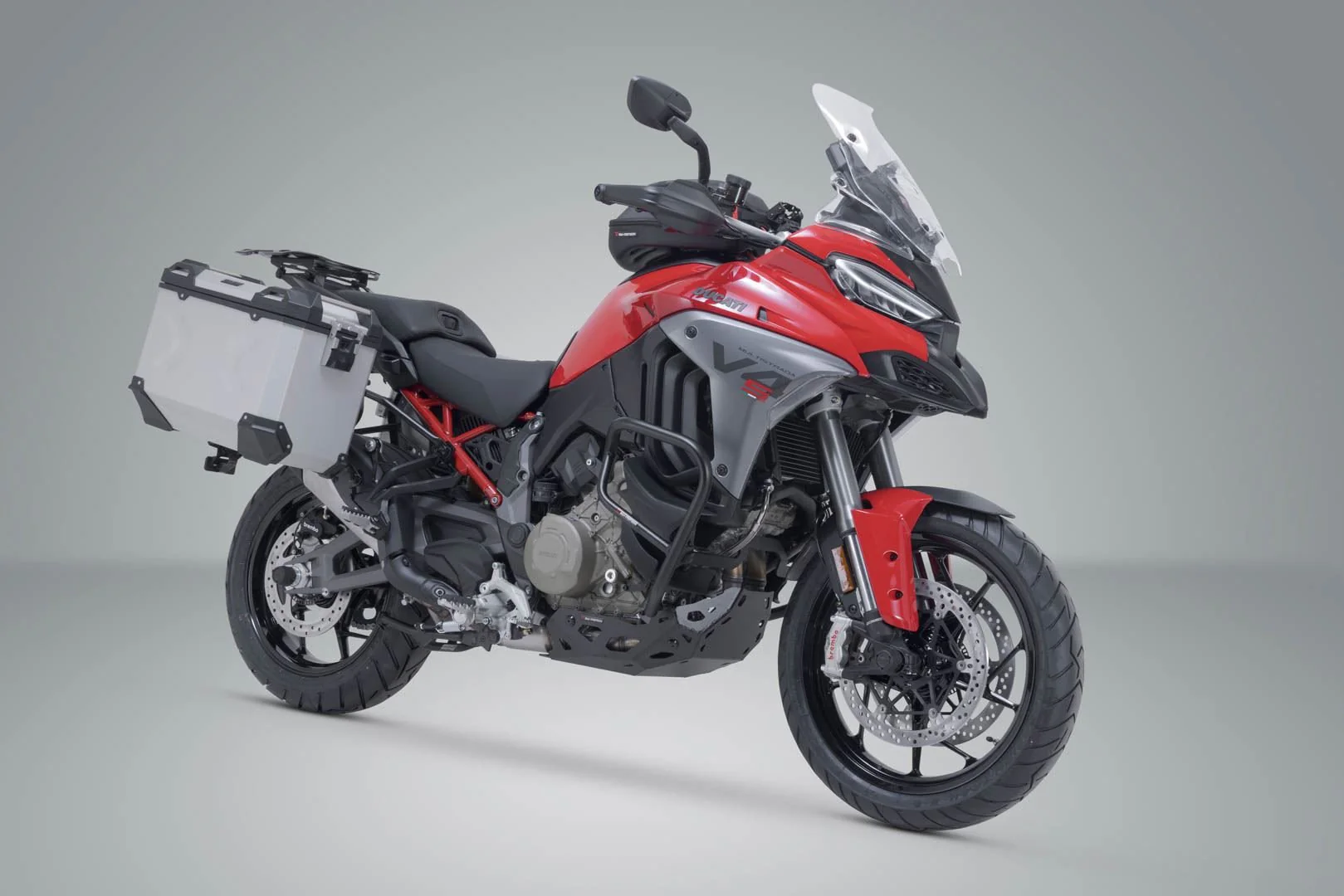 TRAX ADV aluminum case system Silver. 45/45 l. Ducati Multistrada V4 (20-). - Image 2