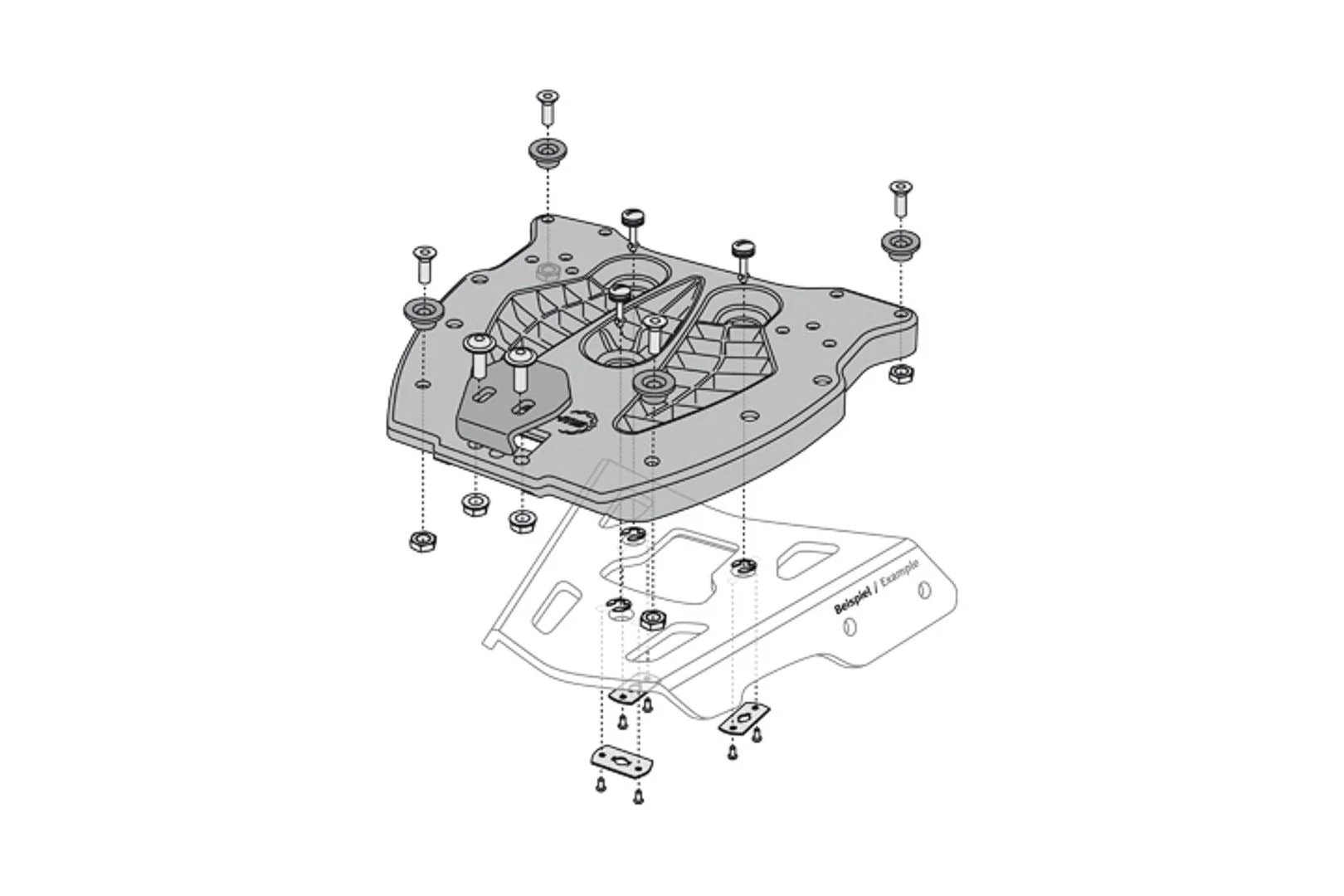 TRAX ADV Top Case System BMW R 1200 GS (04-12) Silver - Image 3