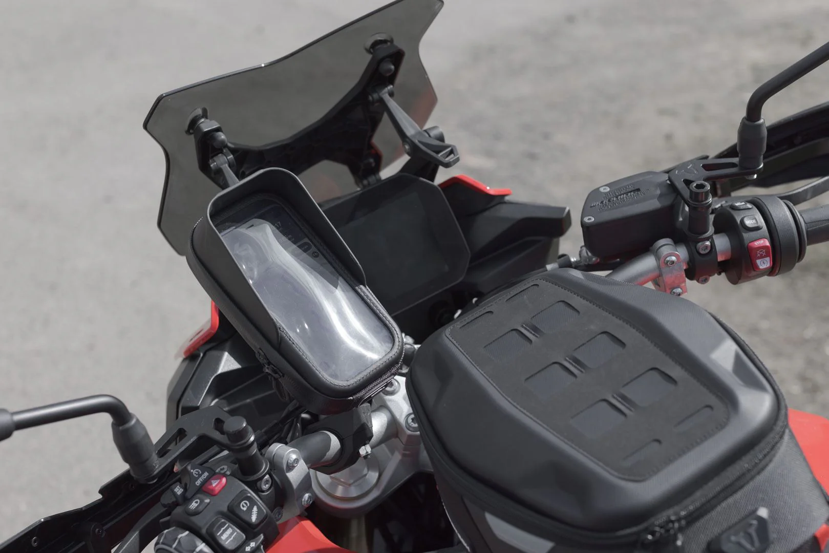 Universal GPS mount kit with Phone Case 2" socket arm, for handlebar/mirror thread Incl - Image 5