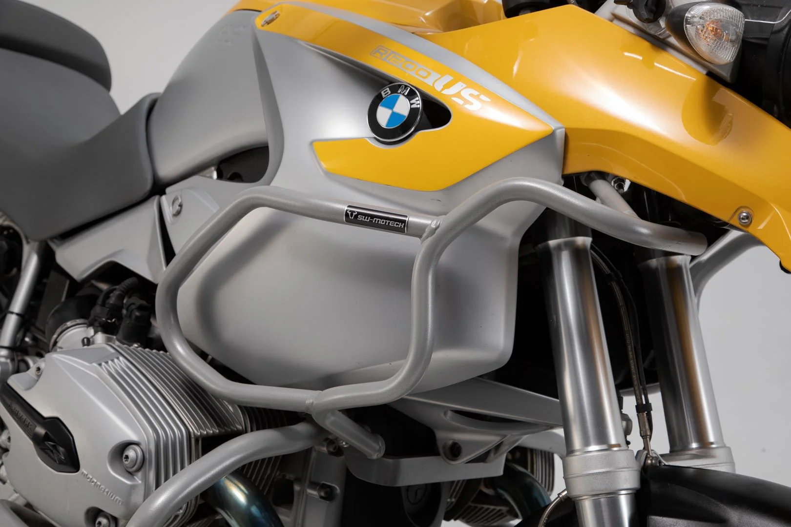 Crash bar BMW R1200 GS (04-07) UPPER CRASH BAR only with crash bar. Silver - Image 5