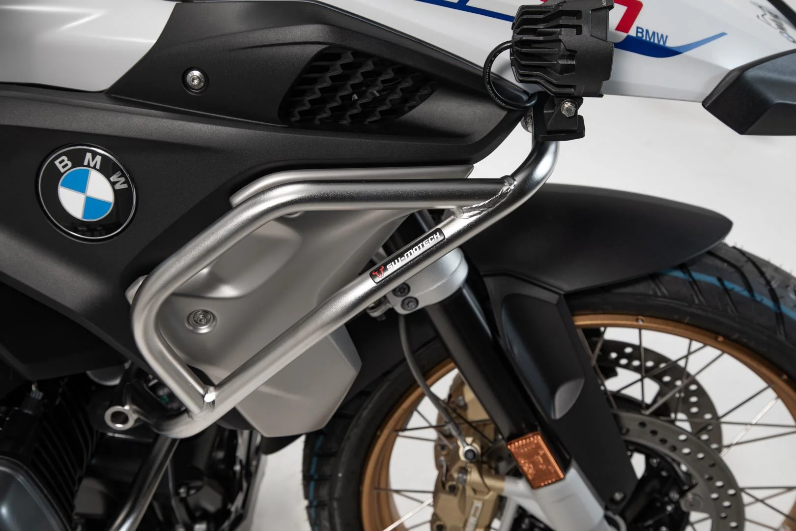 Crash bar BMW R1200GS , R1250GS UPPER CRASH BAR. Silver - Image 4