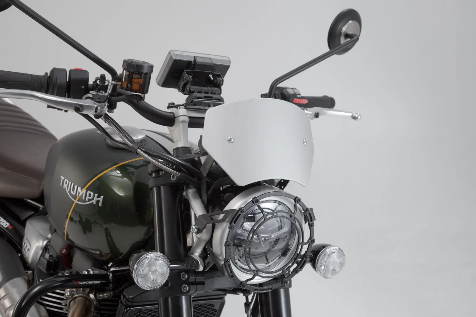 Windscreen Triumph Scrambler 1200 XC / XE (18-). Grey - Image 4